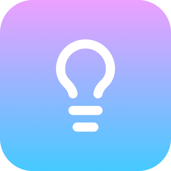 Lightbulb icon for SaaS logo