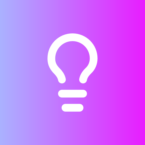 Lightbulb icon for SaaS logo