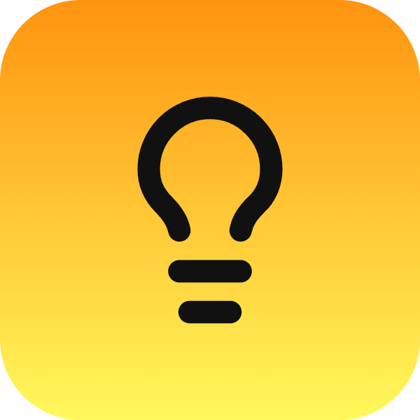 Lightbulb icon for Online Course logo