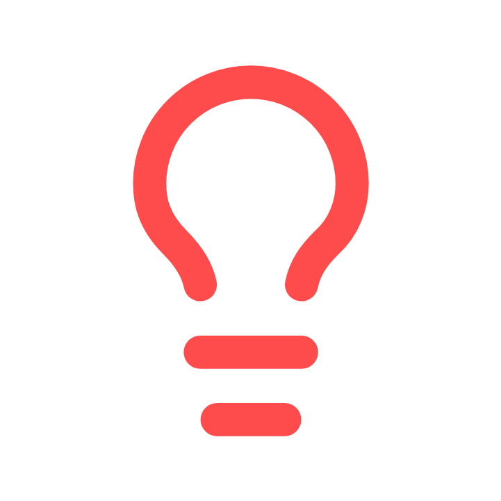 Lightbulb icon for Blog logo