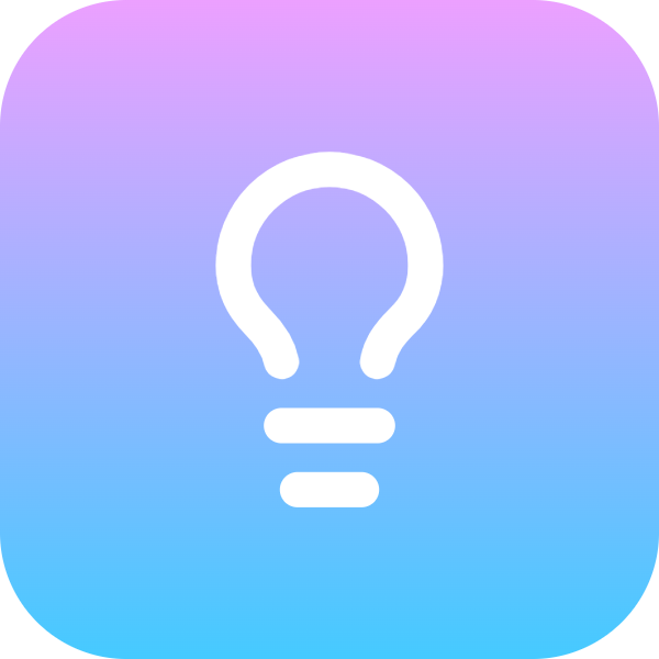 Lightbulb icon for SaaS logo