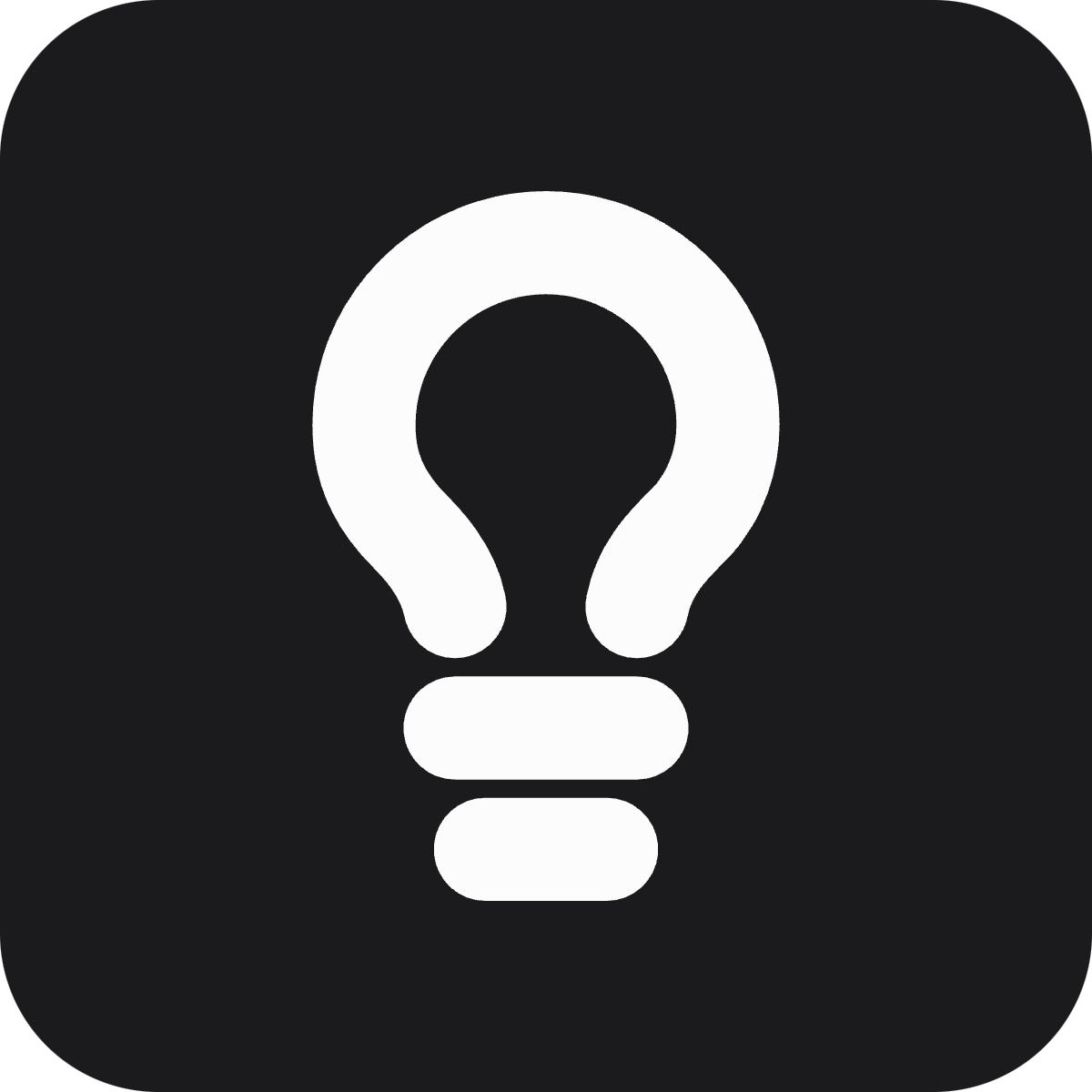 Lightbulb icon for SaaS logo
