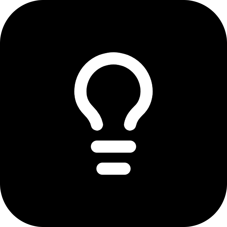 Lightbulb icon for Online Course logo