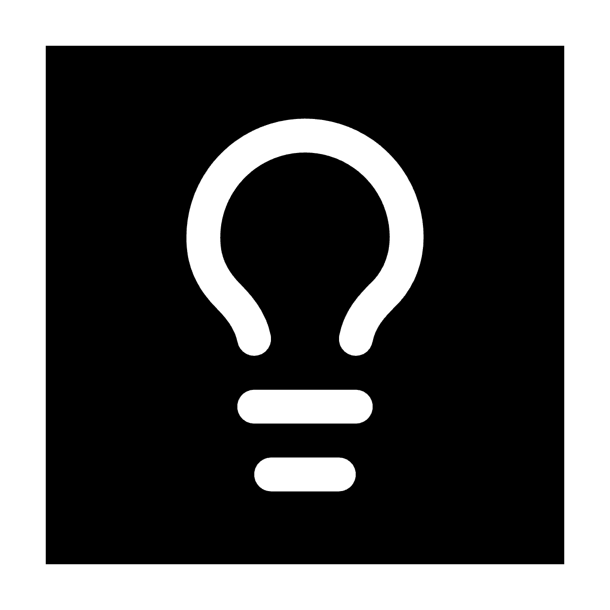 Lightbulb icon for SaaS logo