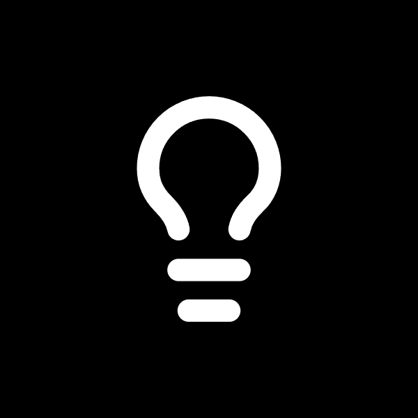 Lightbulb icon for SaaS logo