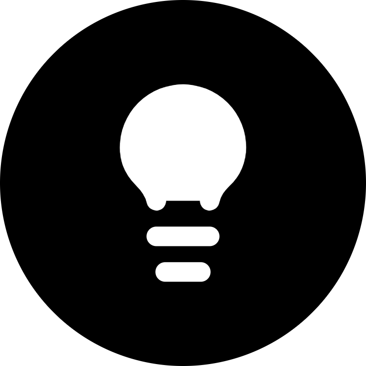 Lightbulb icon for SaaS logo