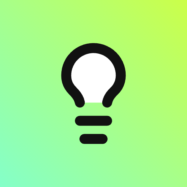 Lightbulb icon for Website logo