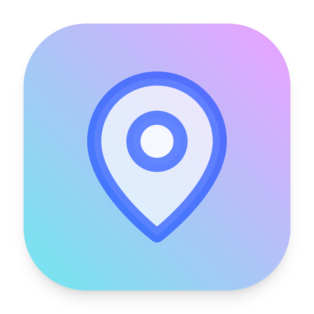 Map Pin icon for Mobile App logo