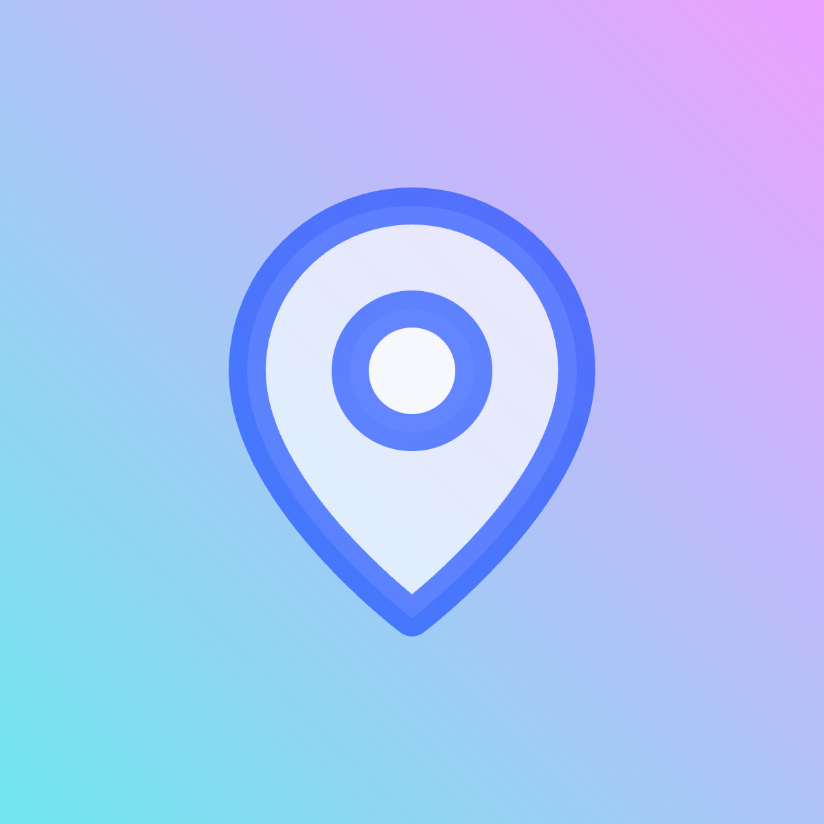 Map Pin icon for Mobile App logo