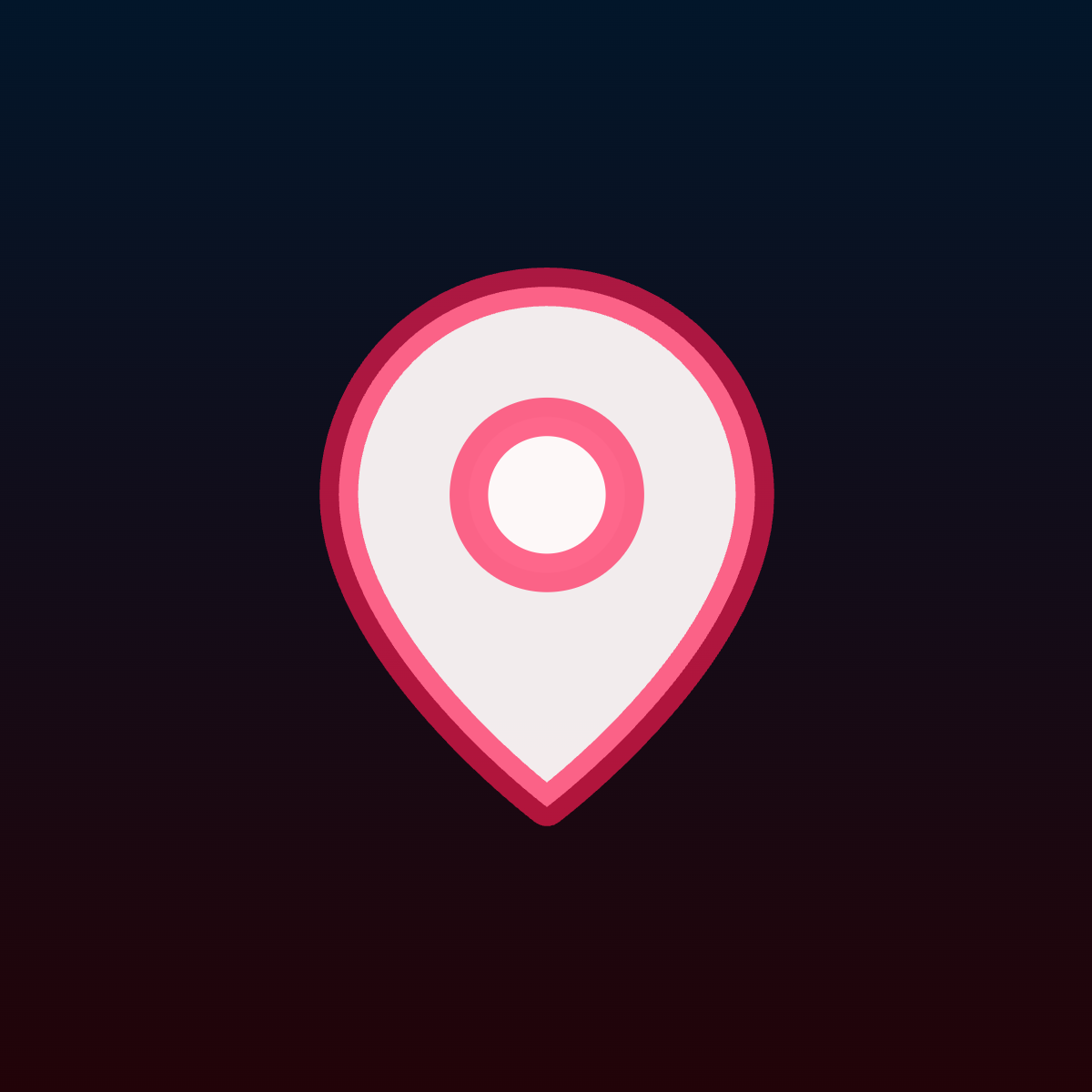 Map Pin icon for Mobile App logo