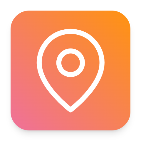 Map Pin icon for Mobile App logo