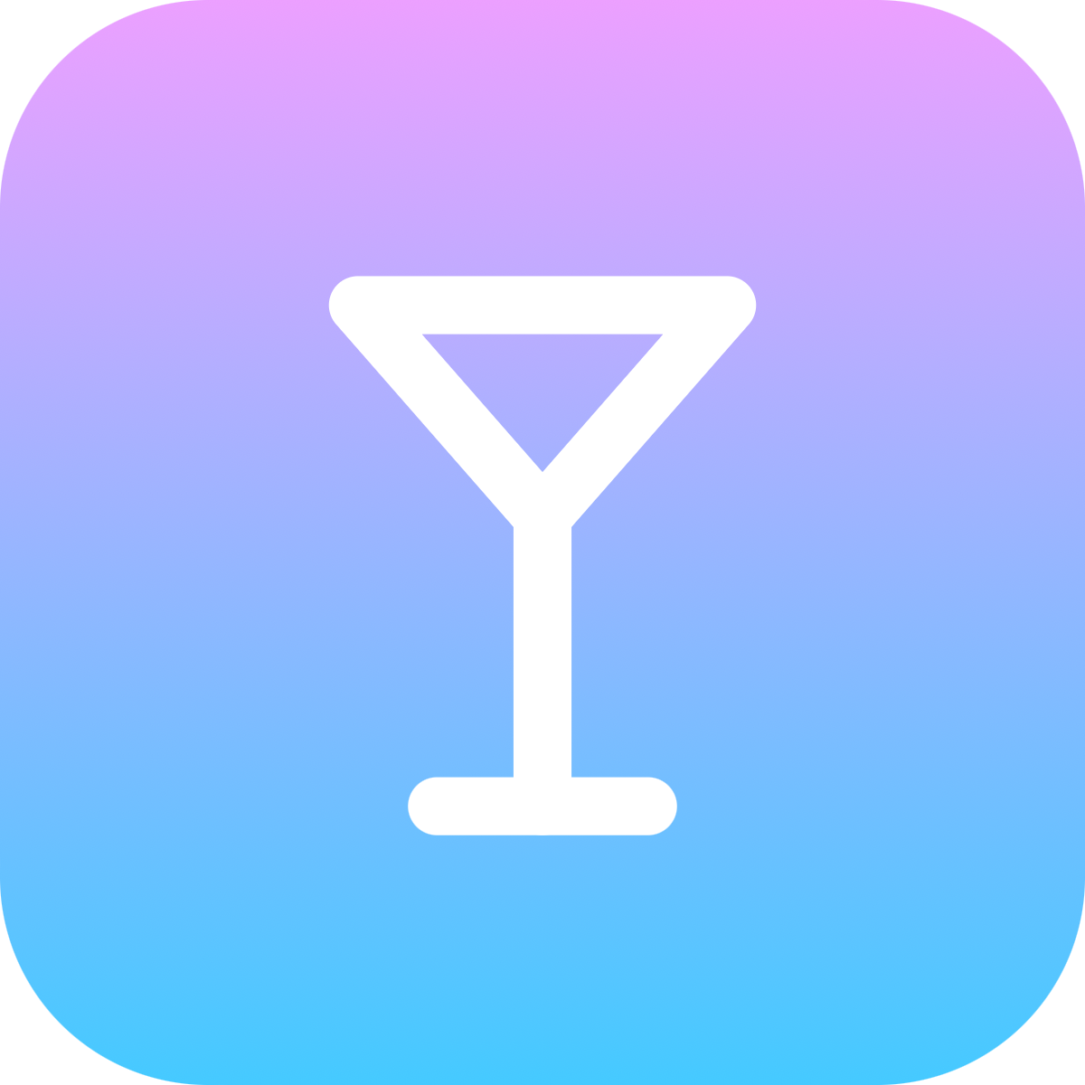 Martini icon for Bar logo