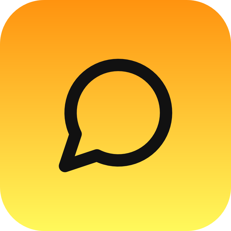 Message Circle icon for Mobile App logo