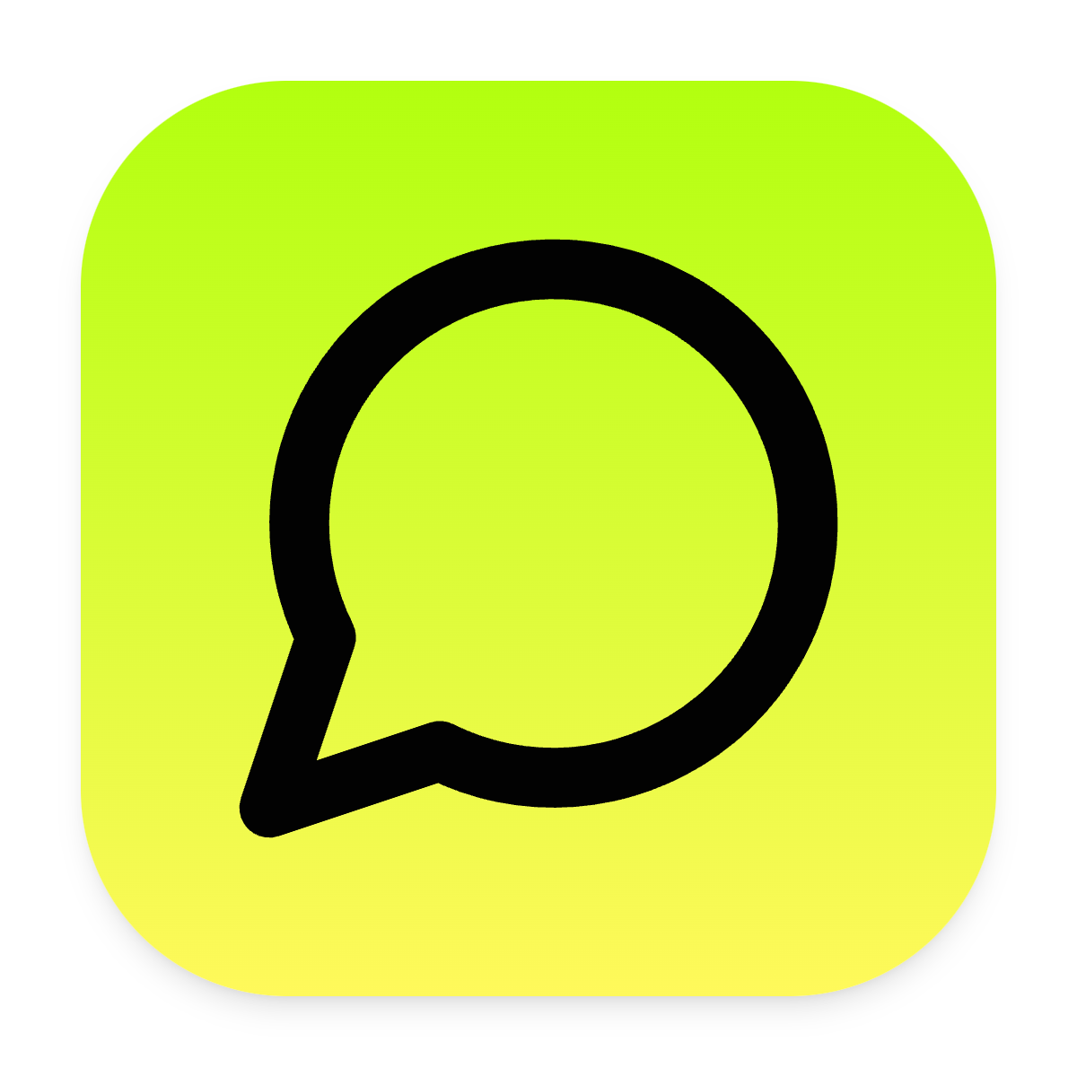 Message Circle icon for Mobile App logo