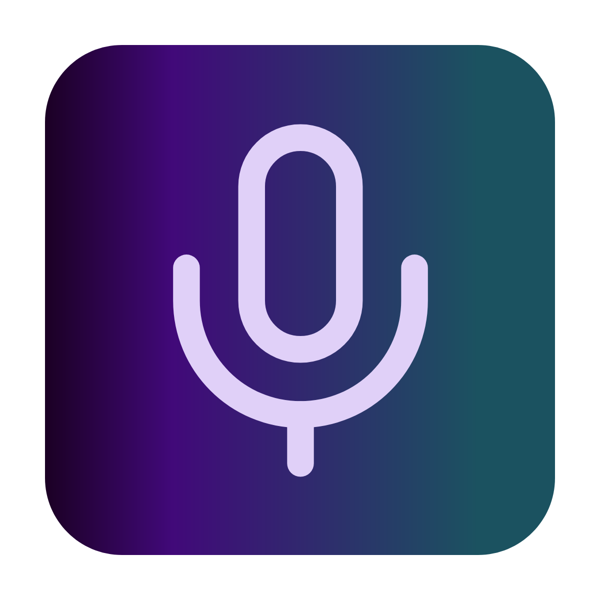 Mic icon for Mobile App logo