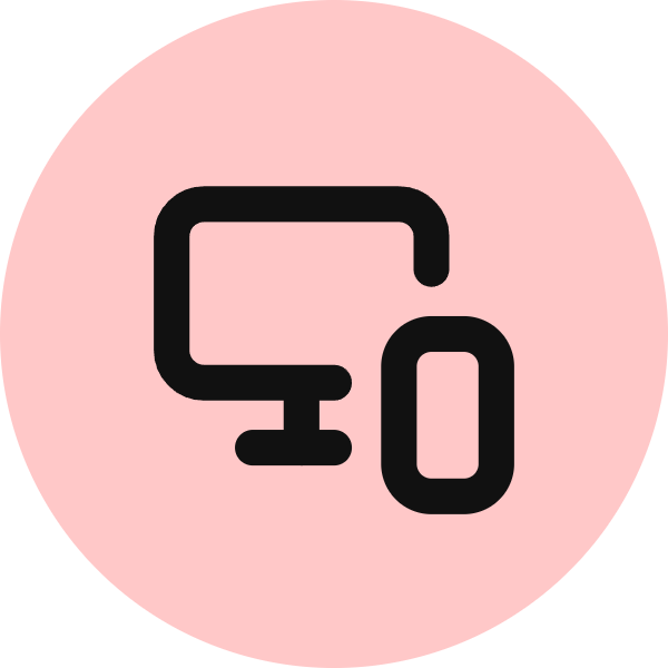 Monitor Smartphone icon for Website logo