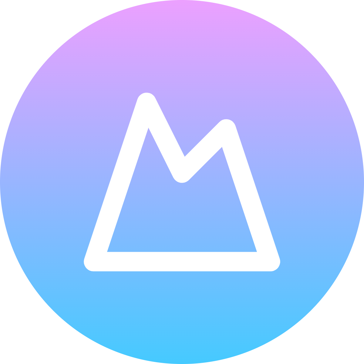 Mountain icon for SaaS logo