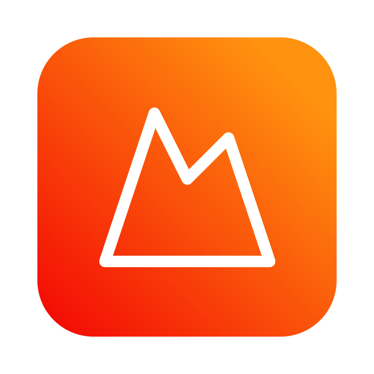 Mountain icon for Online Course logo