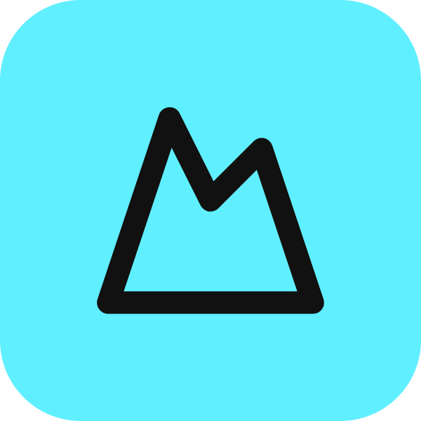 Mountain icon for Photography logo