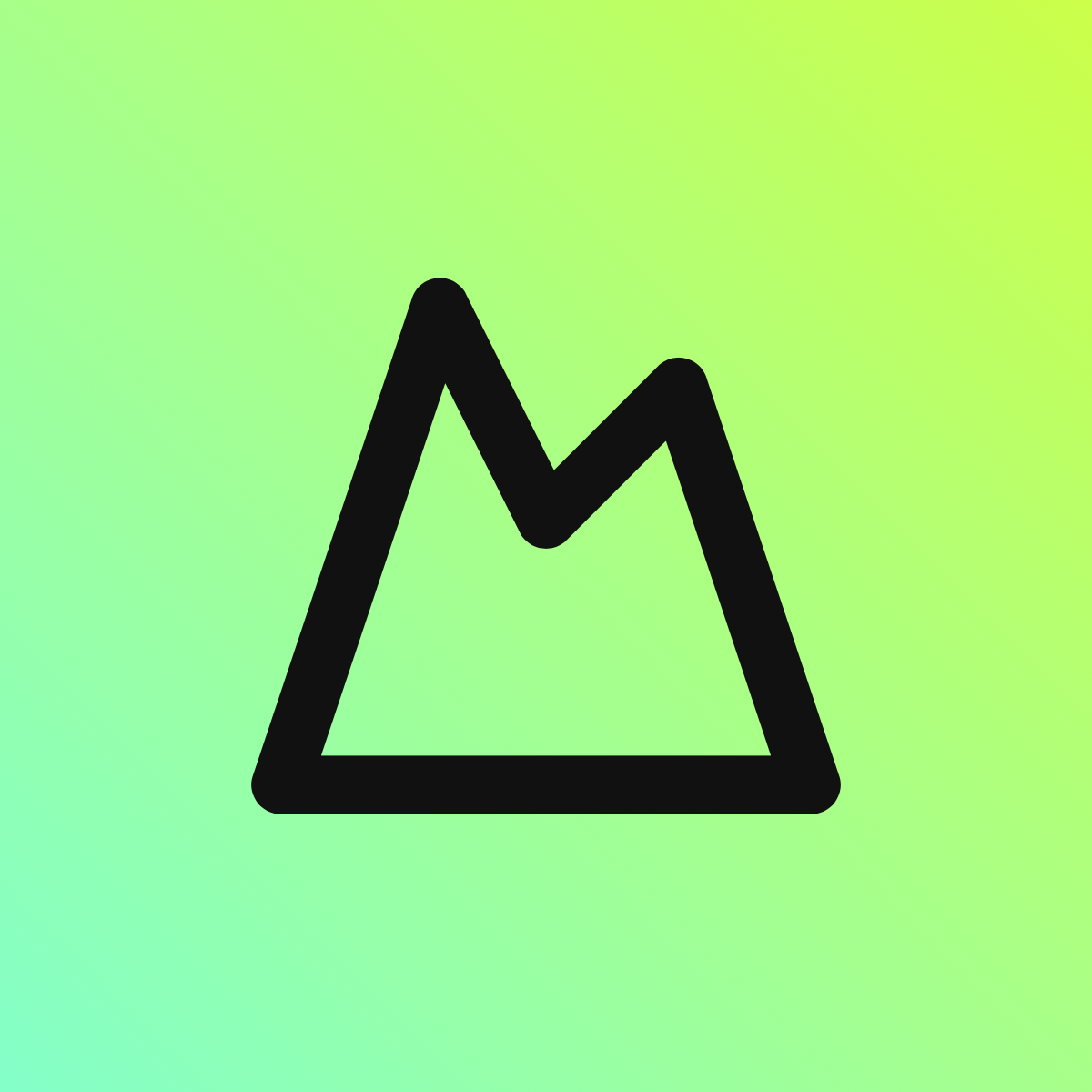 Mountain icon for Photography logo