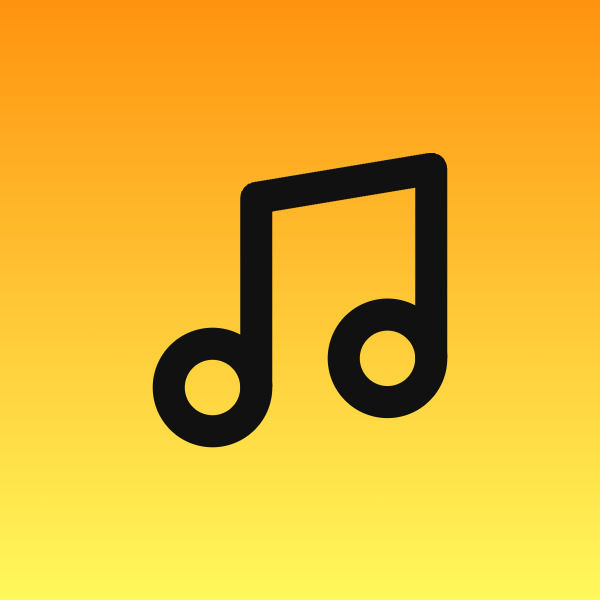 Music icon for SaaS logo