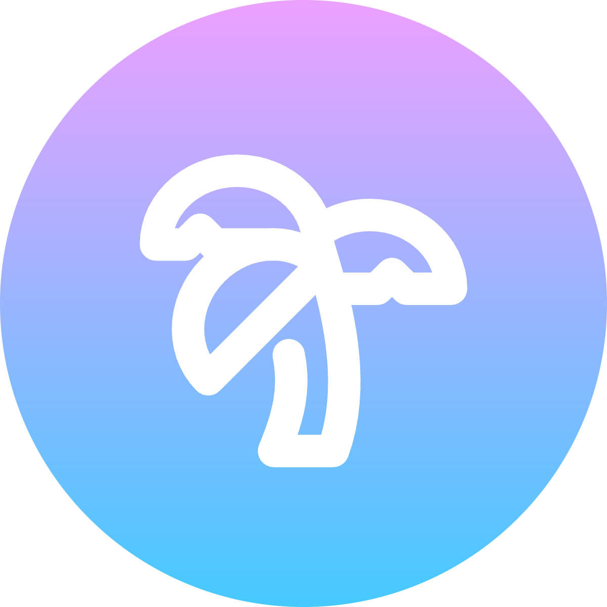 Palmtree icon for Hotel logo