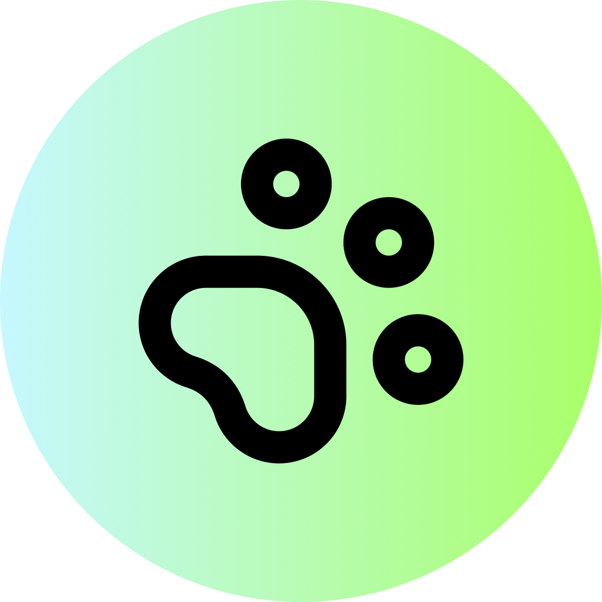 Paw Print icon for SaaS logo