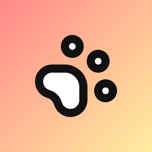 Paw Print icon for Mobile App logo