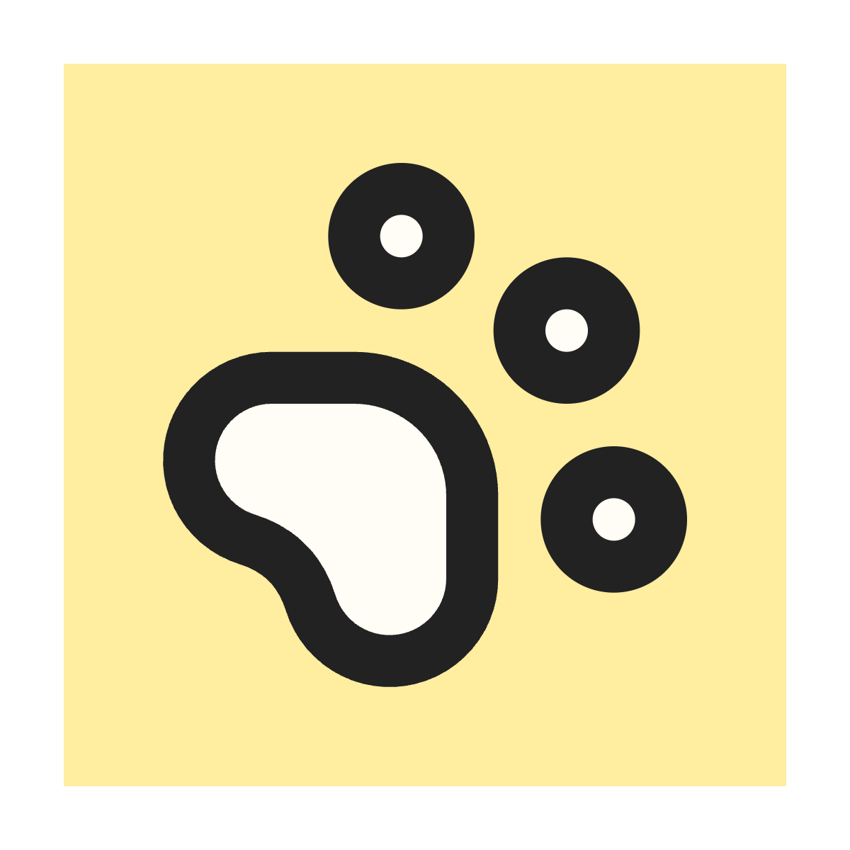 Paw Print icon for SaaS logo