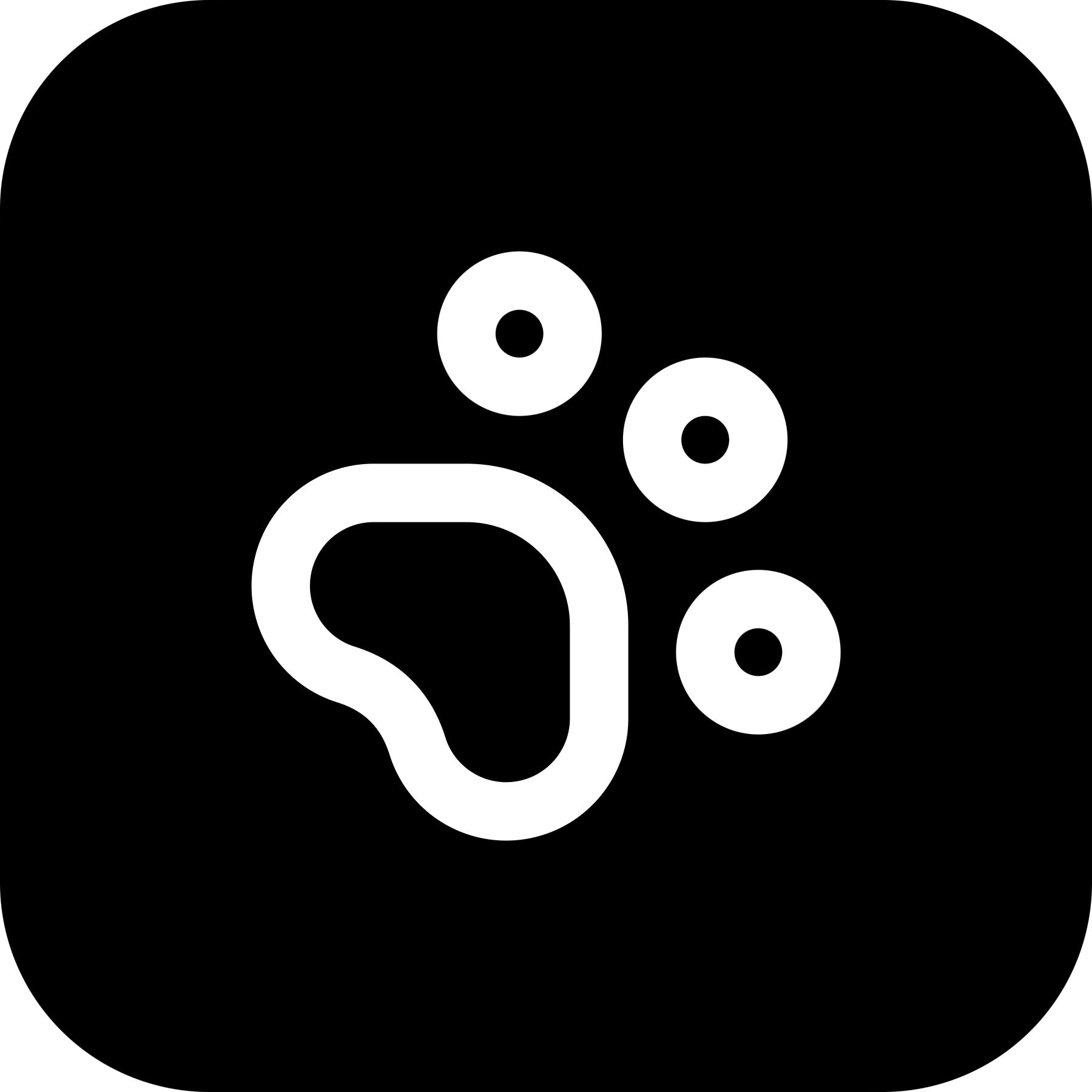 Paw Print icon for Photography logo