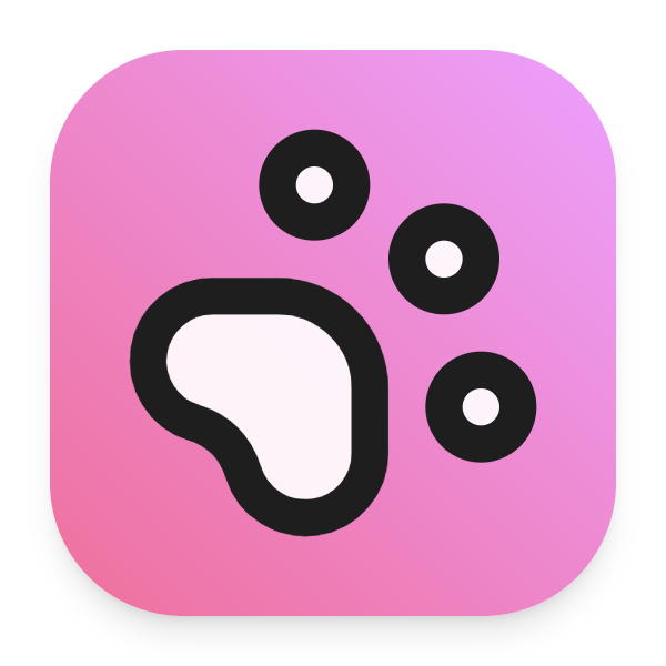 Paw Print icon for Mobile App logo