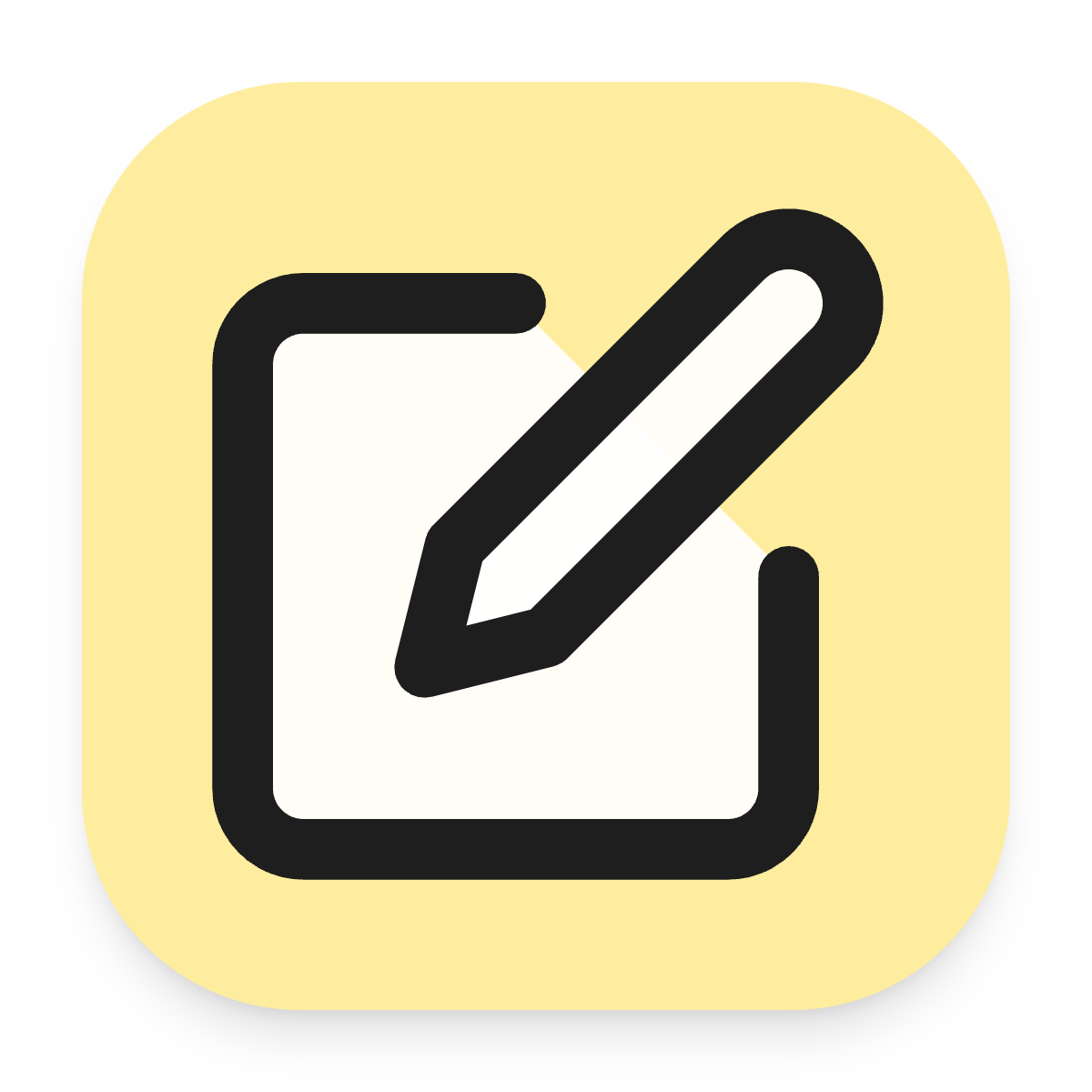 Pen Square icon for SaaS logo