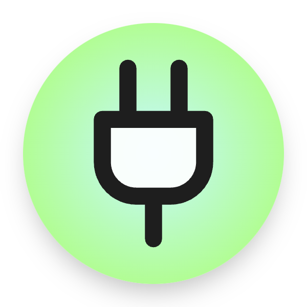 Plug icon for SaaS logo