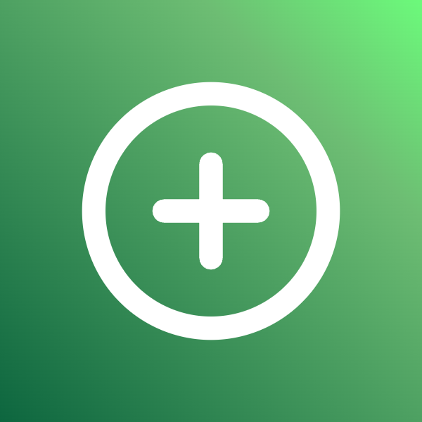 Plus Circle icon for Mobile App logo