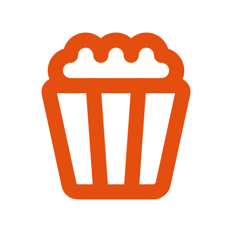 Popcorn icon for SaaS logo