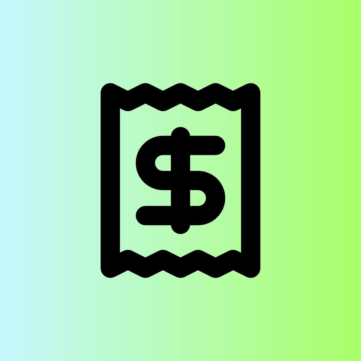 Receipt icon for SaaS logo