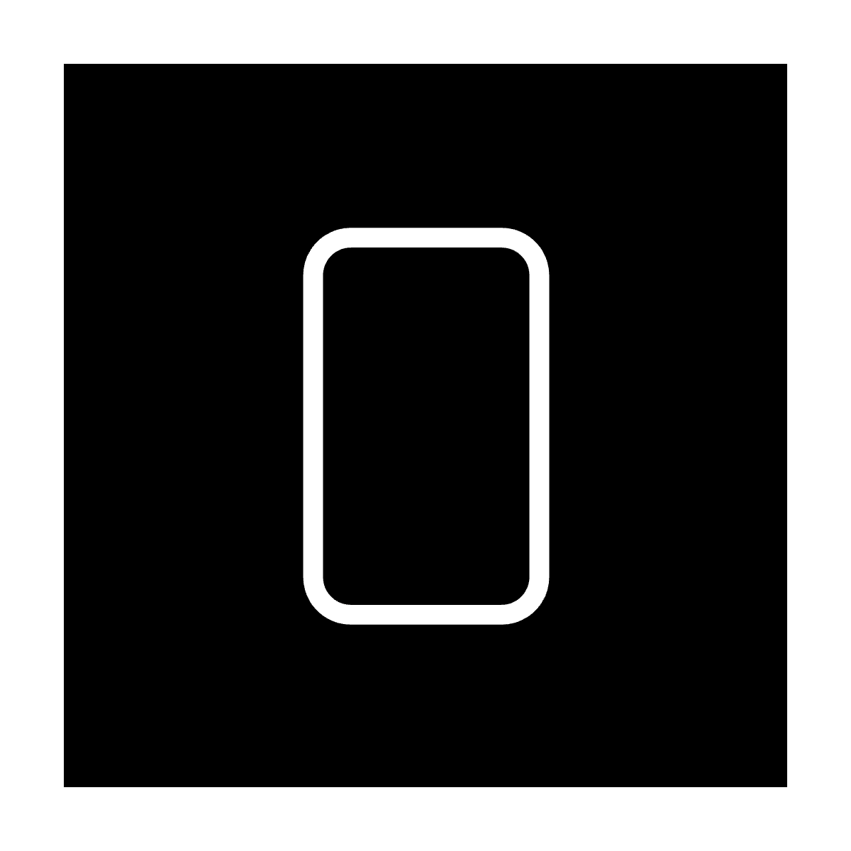 Rectangle Vertical icon for Mobile App logo