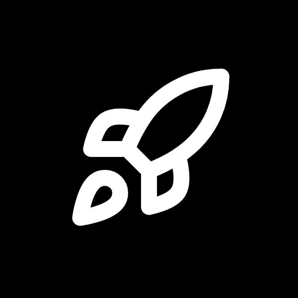 Rocket icon for SaaS logo