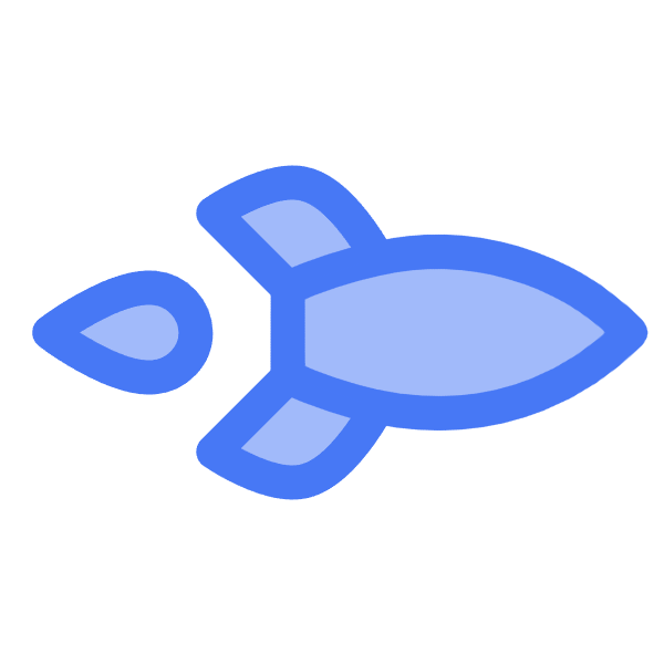 Rocket icon for SaaS logo