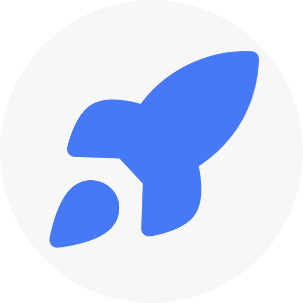 Rocket icon for SaaS logo