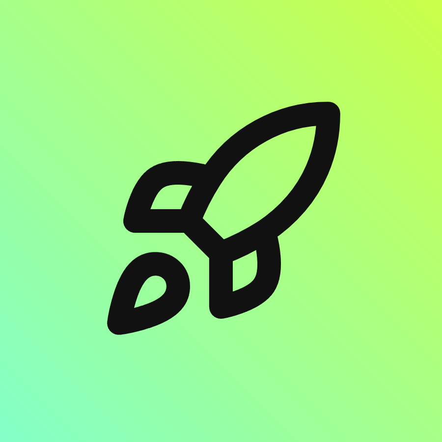 Rocket icon for SaaS logo