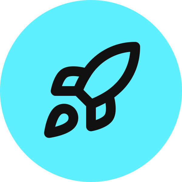 Rocket icon for SaaS logo