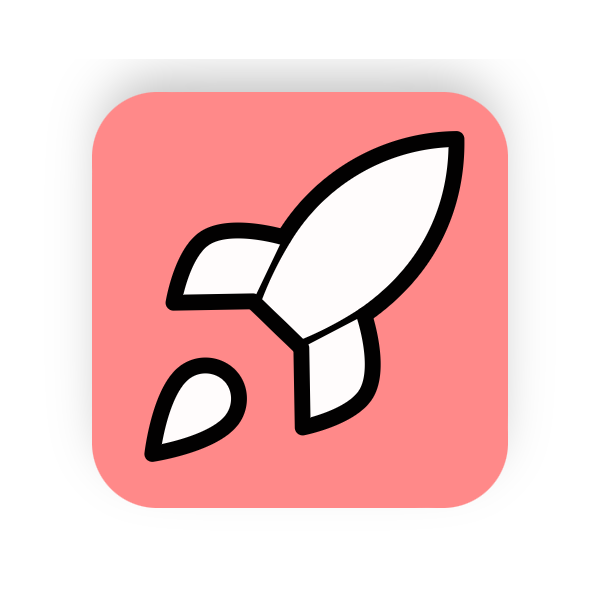 Rocket icon for Mobile App logo