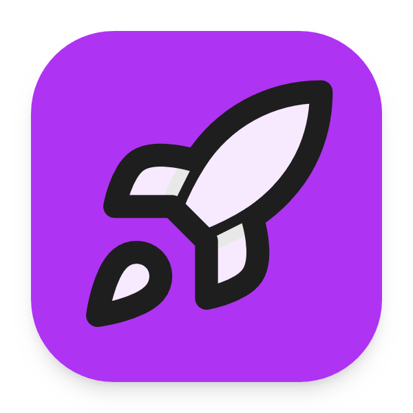 Rocket icon for SaaS logo