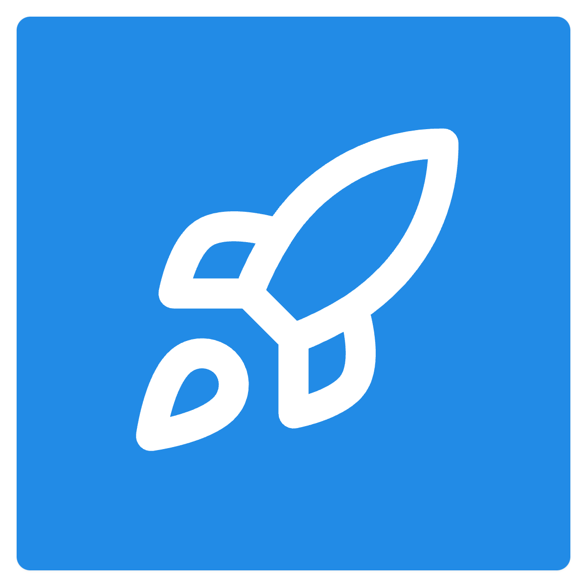 Rocket icon for SaaS logo