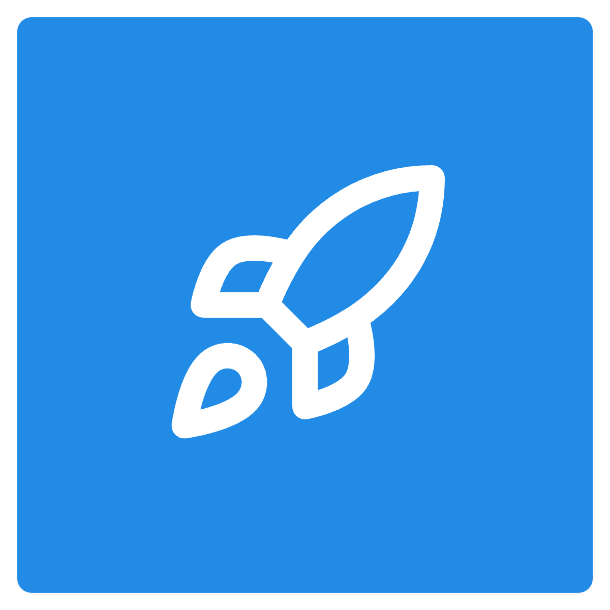 Rocket icon for SaaS logo