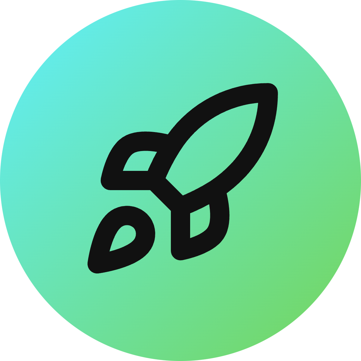 Rocket icon for SaaS logo