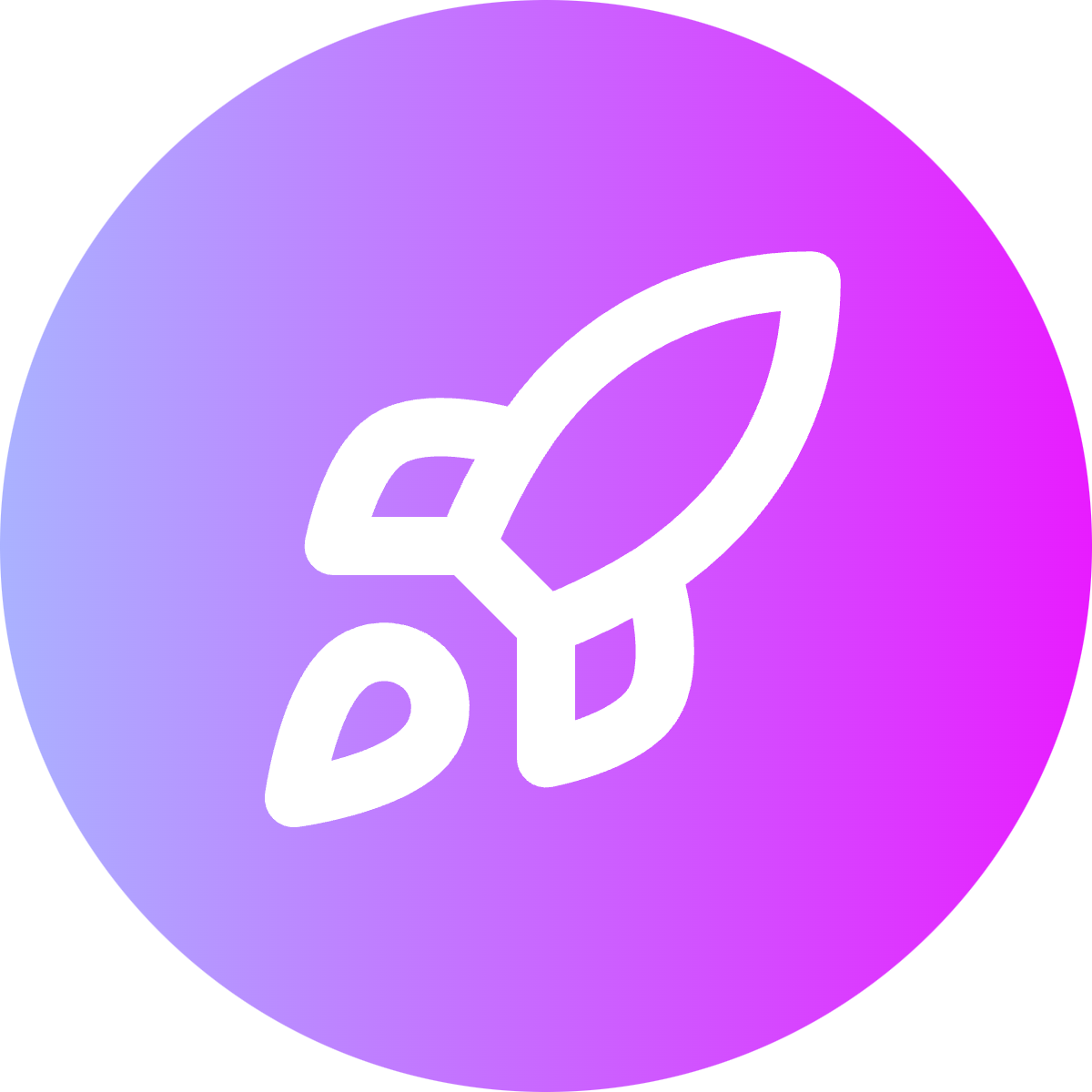 Rocket icon for SaaS logo