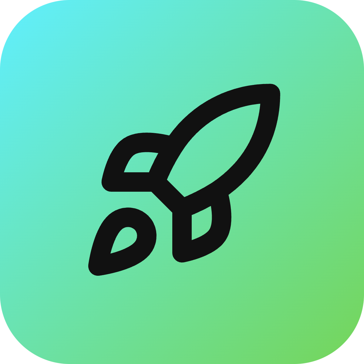 Rocket icon for SaaS logo