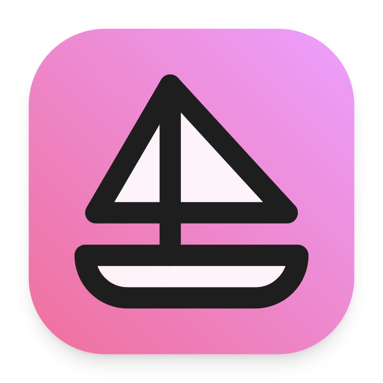 Sailboat icon for SaaS logo